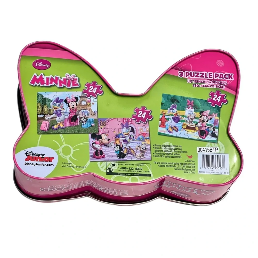 Disney Minnie Mouse Travel Pink and White Puzzle Sets - Picture 4 of 5